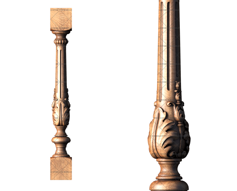 Baluster, 3d models (stl)