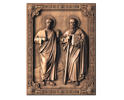 Icon of the Holy Apostles Peter and Paul, 3d models (stl)