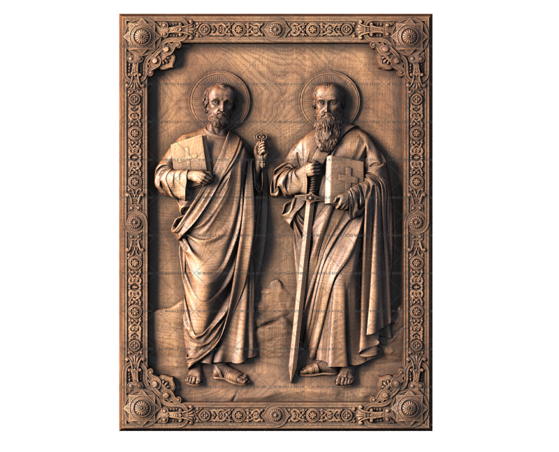 Icon of the Holy Apostles Peter and Paul, 3d models (stl)