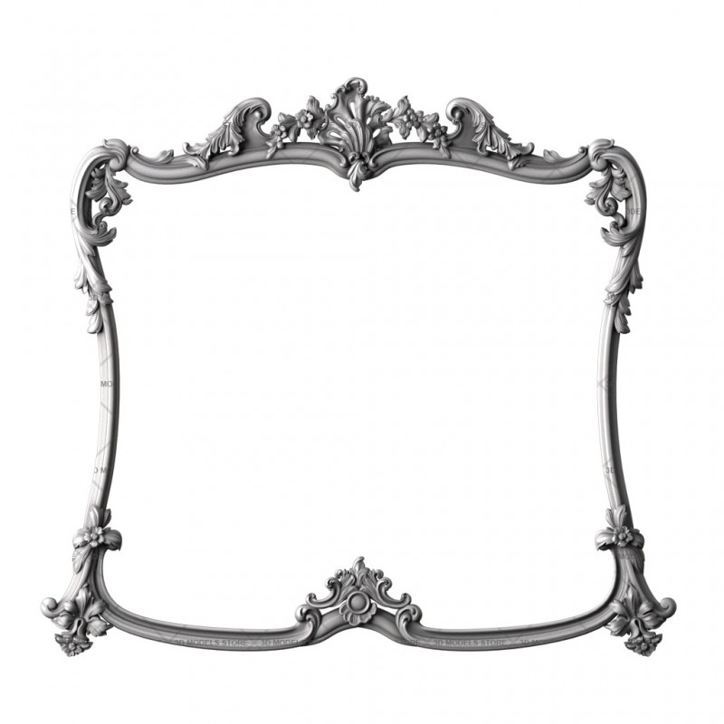 Frame rectangular, 3d models (stl)