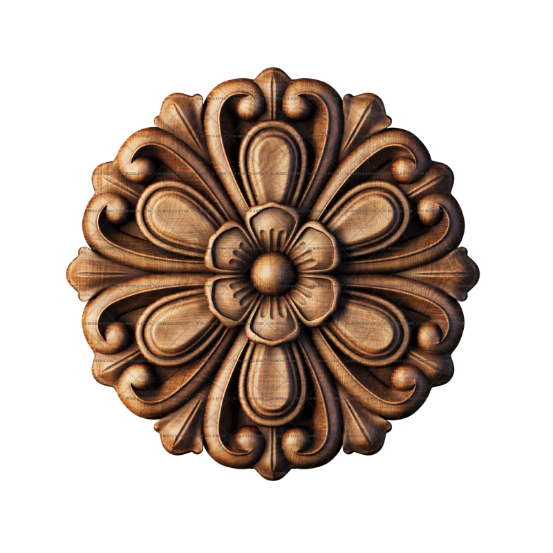 Rosette, 3d models (stl)