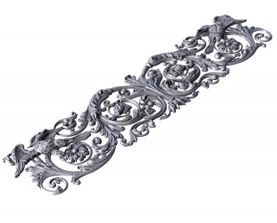 Decoration with a bird, 3d models (stl)