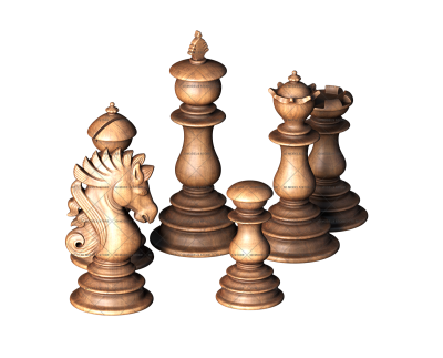 The Staunton Chess set, 3d models (stl)